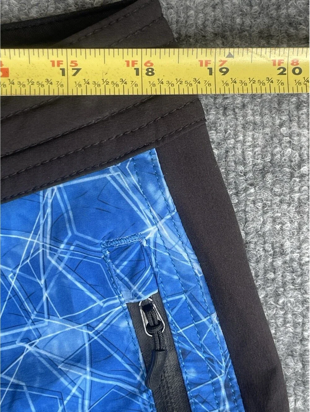 Pelagic Men’s Size 36 Blue Black High Performance Fishing Board Shorts Swim